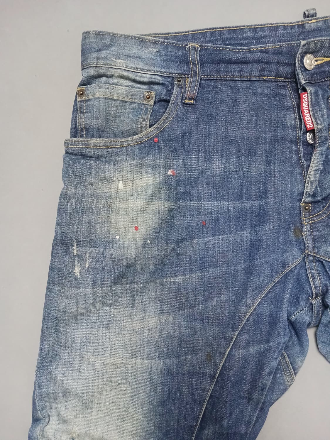 [38] 디스퀘어드2 더티오일 레드탭 타이디바이커진 청바지 상품이미지2