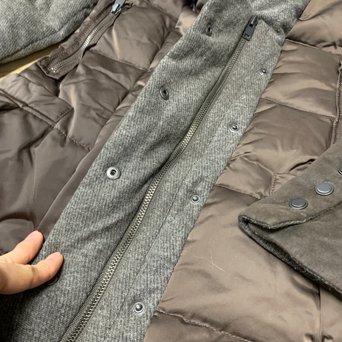 55)System 시스템 여우털 덕다운 패딩코트 상품이미지6