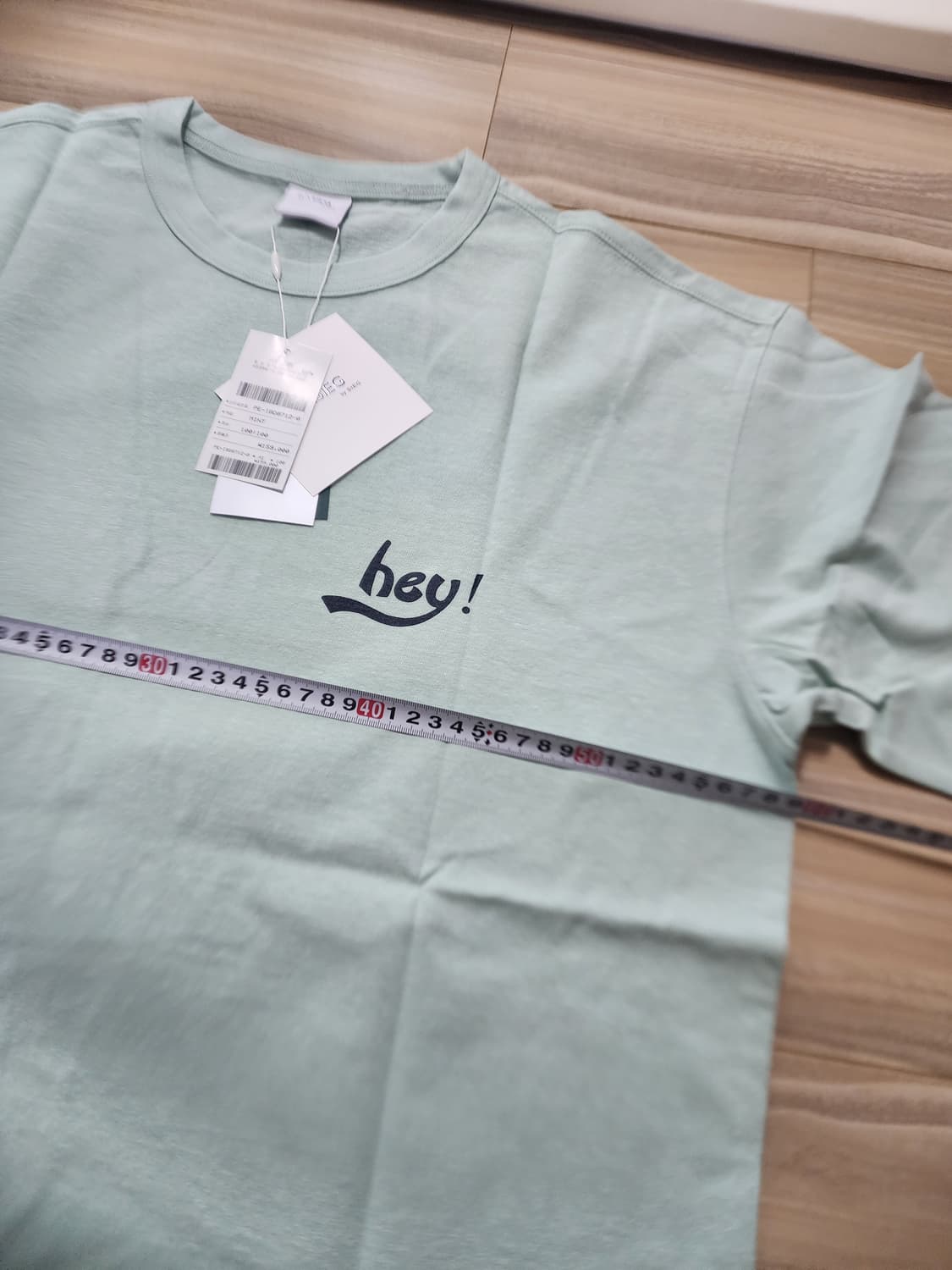 지이크뒷판프린팅반팔티셔츠민트 상품이미지6