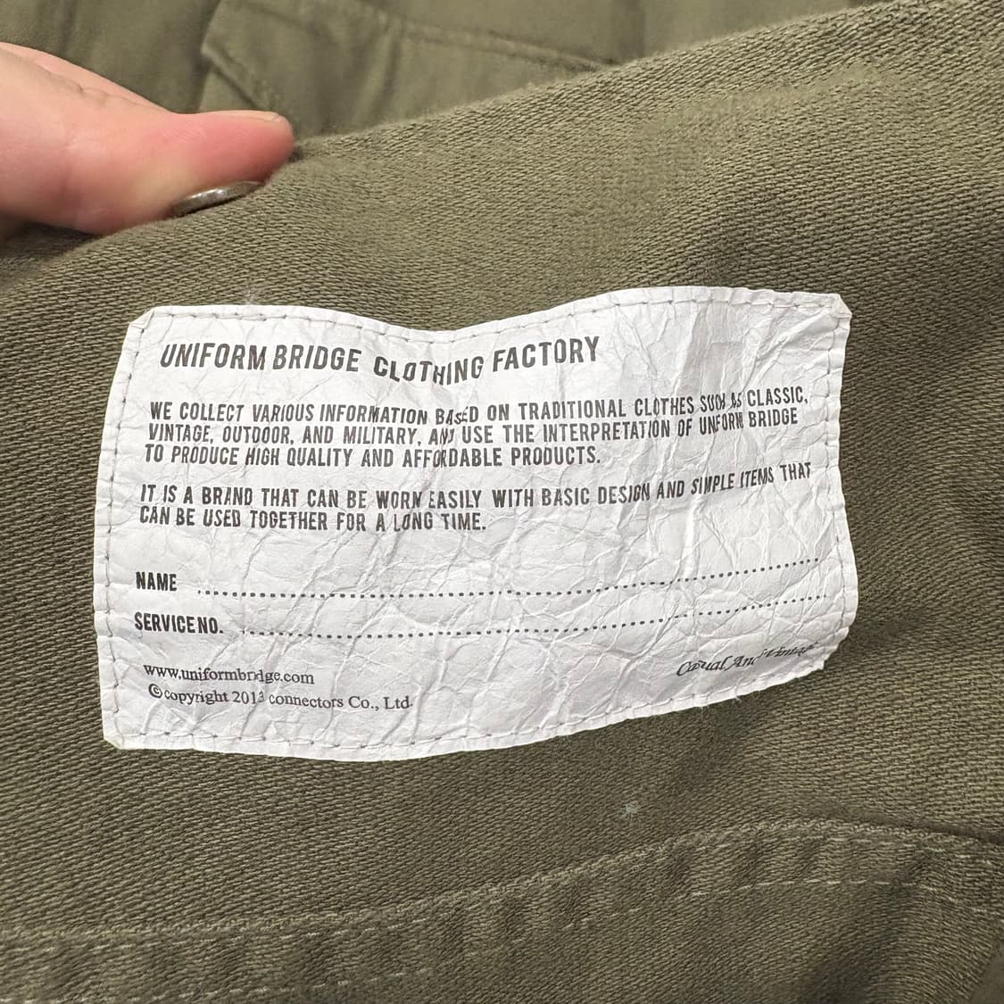 유니폼브릿지 M-65 피쉬테일 파카 자켓 상품이미지2