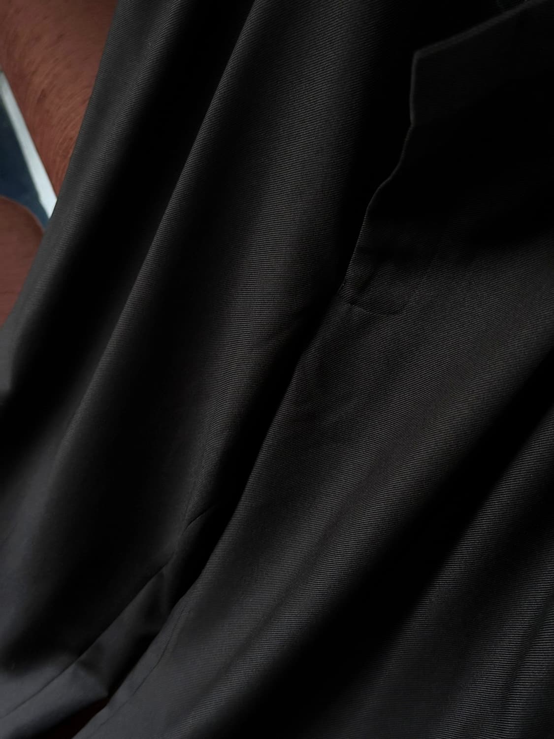Poly twill fabric 2 pleats wide trousers 상품이미지7