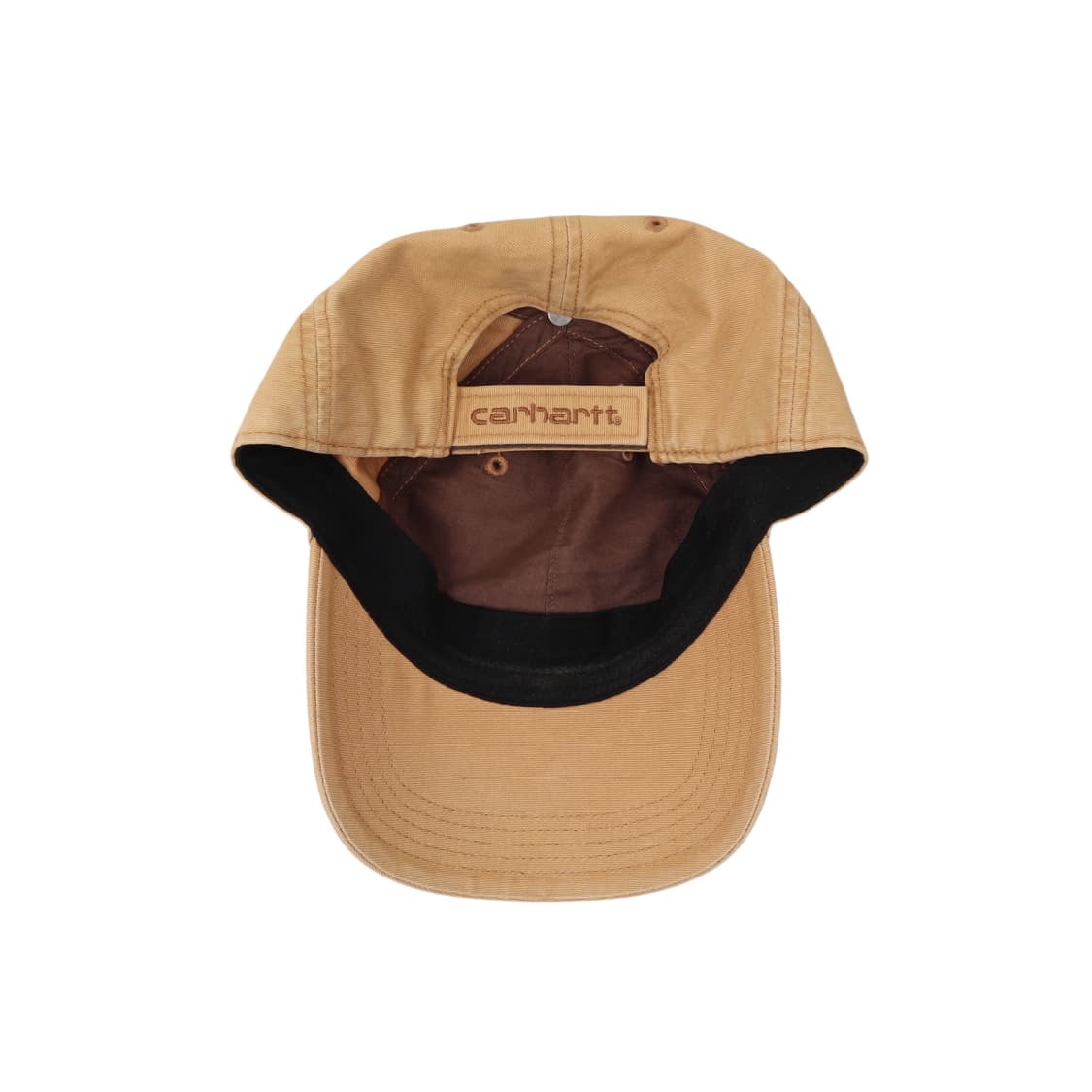 칼하트 베이지 레더탭 캔버스 캡 상품이미지7