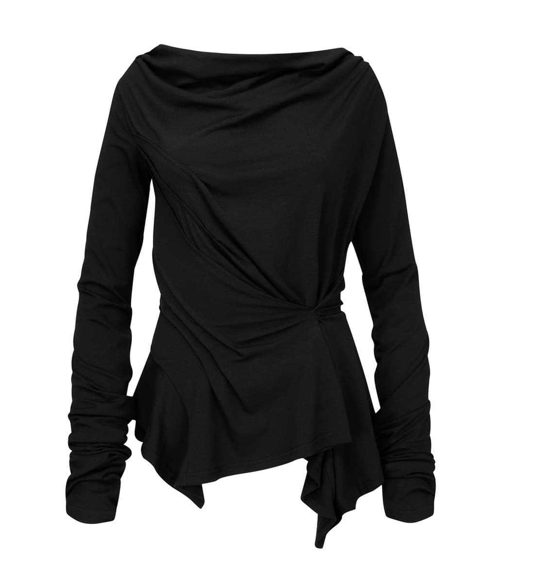나체 INCLINE DRAPING LONG SLEEVE BLACK 상품이미지5