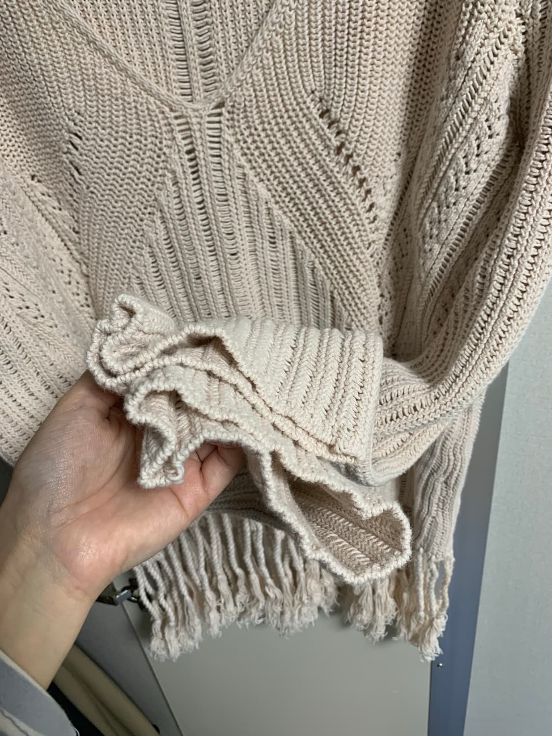 빈티지 H&M 프린지 코튼니트 S 상품이미지4