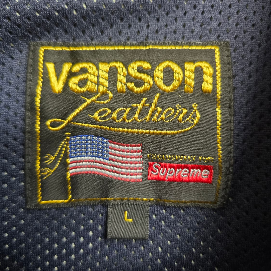 (L) 슈프림 x 밴슨 데님 자켓 블루 상품이미지4