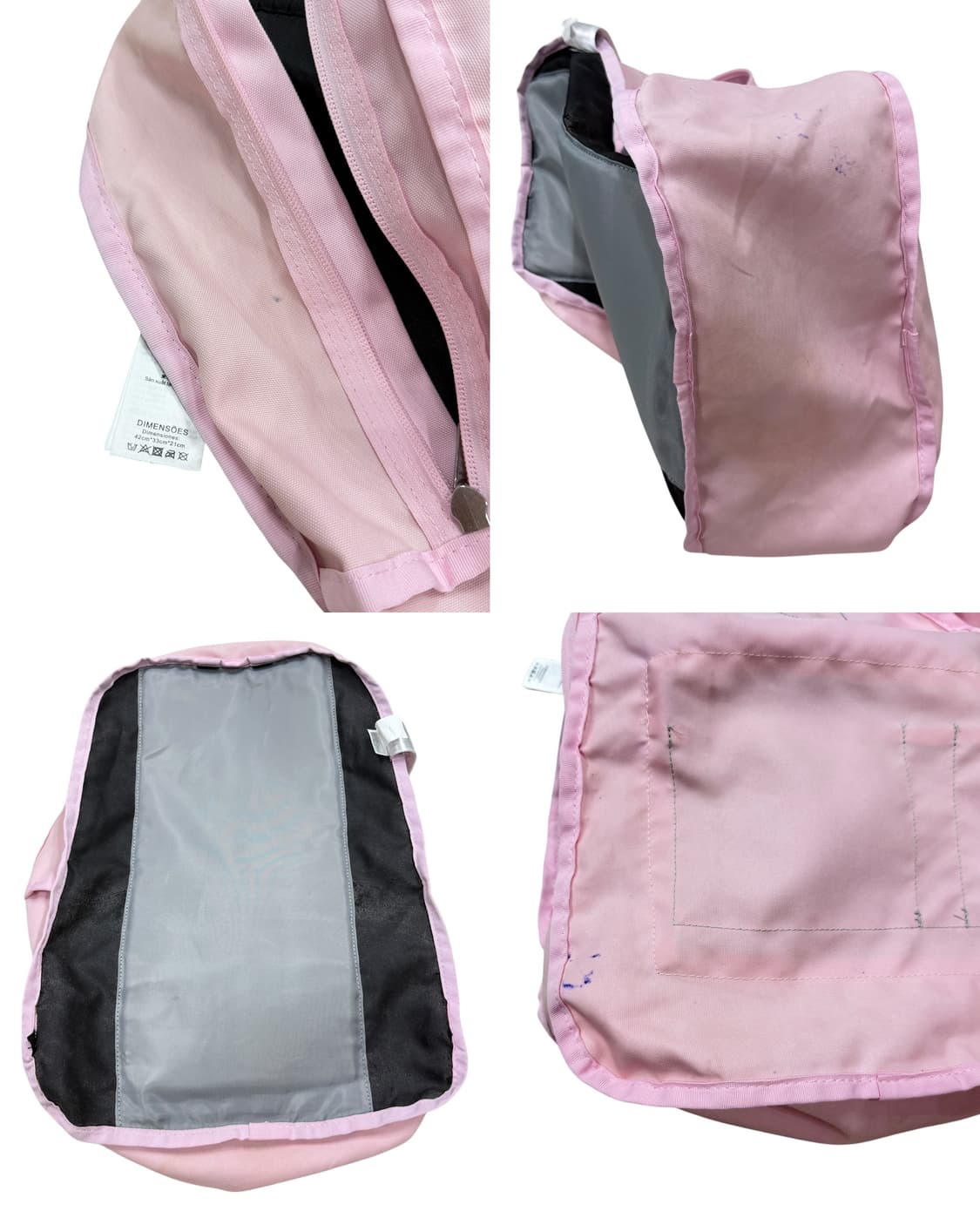 잔스포츠 빈티지 딸기우유 핑크 슈퍼브레이크 백팩 가방 상품이미지4