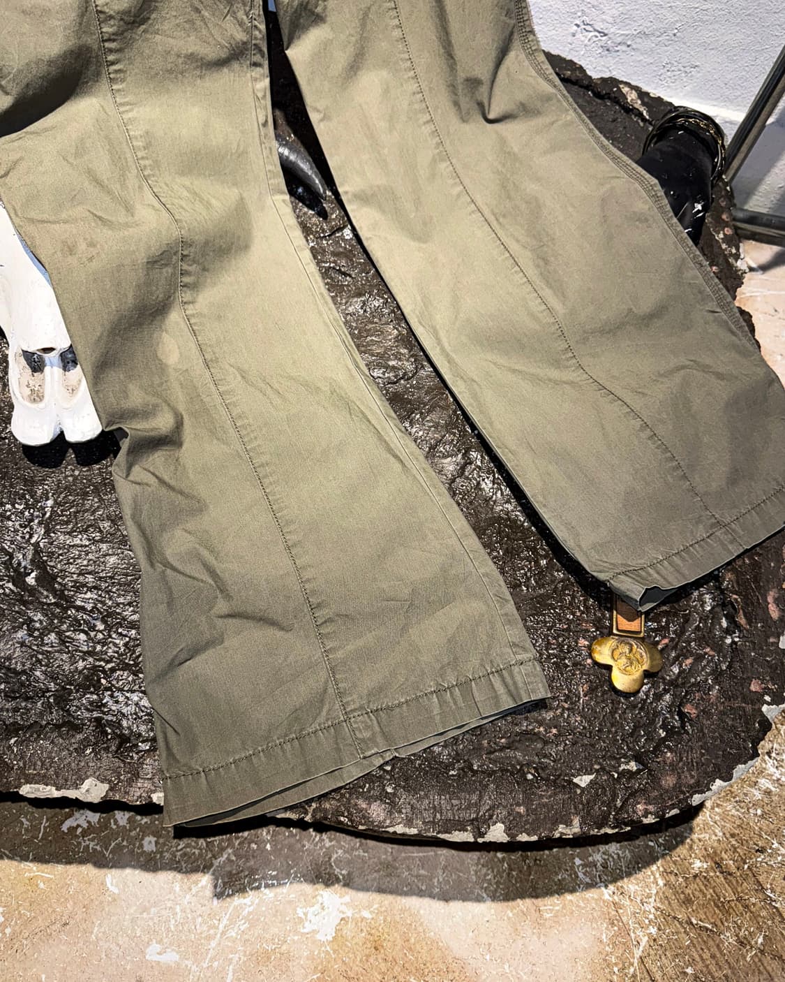 Vintage Military Washed  Flare Pants 상품이미지6