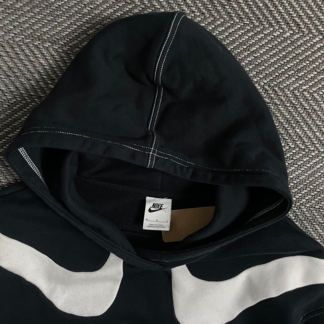나이키 신형 더블 스우시 블랙 후드 티셔츠o 4433 상품이미지5
