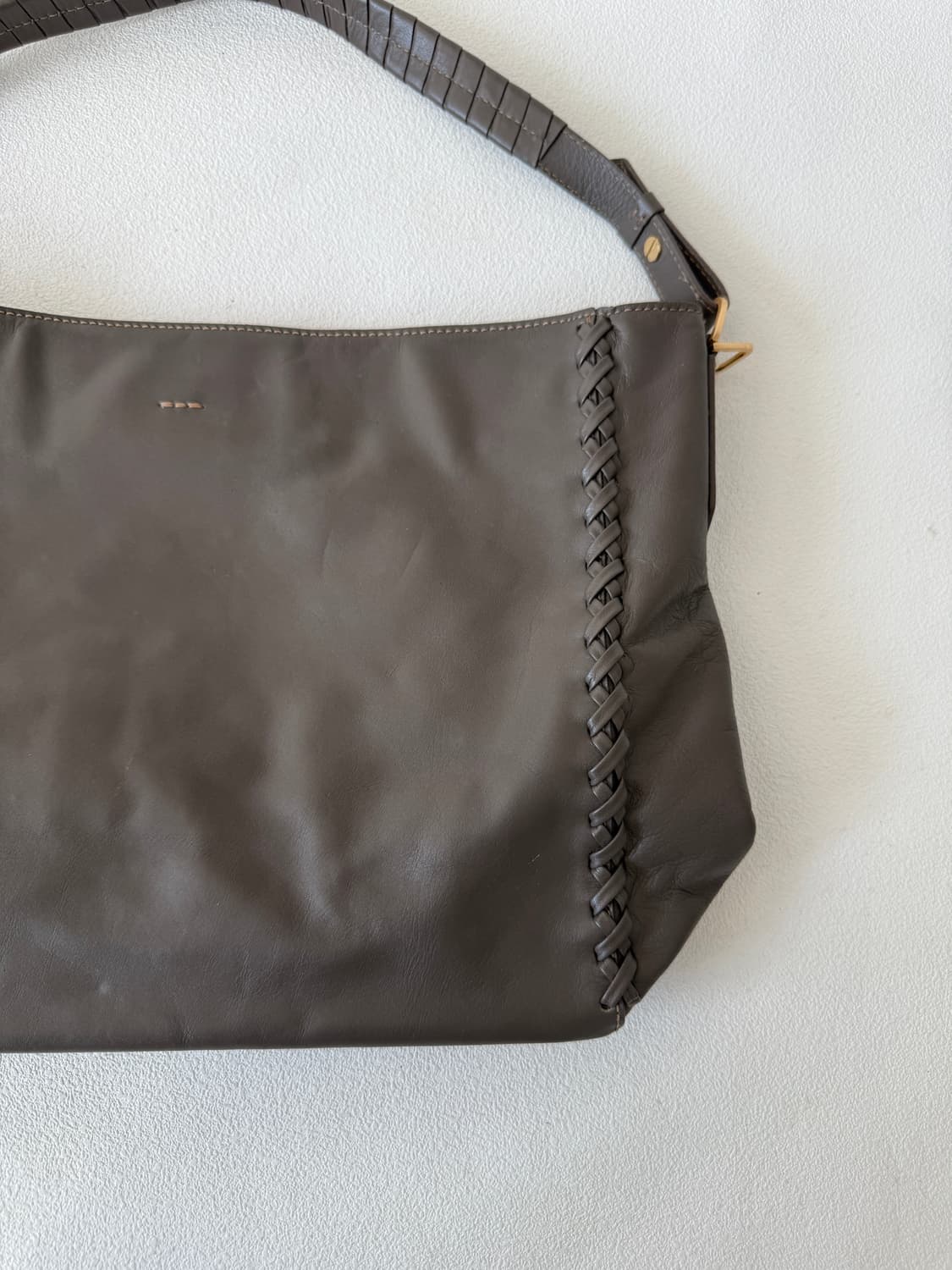 Pre owned 레더 숄더백 상품이미지3