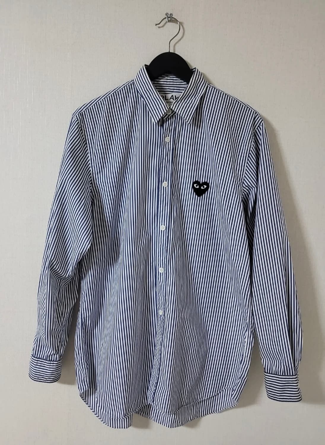 정품) 꼼데가르송 스트라이프 셔츠 m 상품이미지2