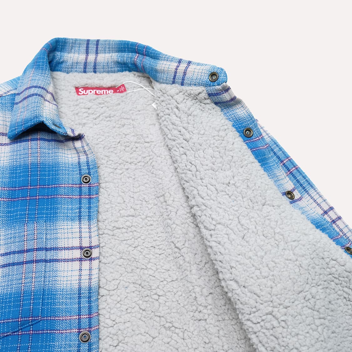 23fw lined flannel snap shirt 상품이미지8