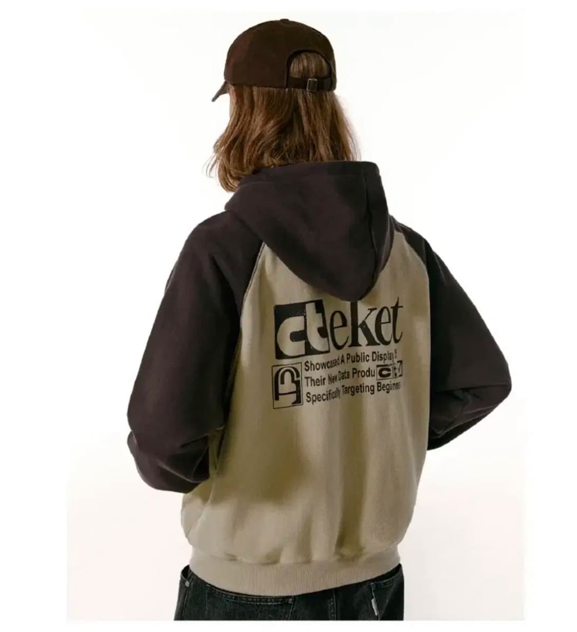 [L]테켓 플랜 후드집업 브라운 상품이미지2