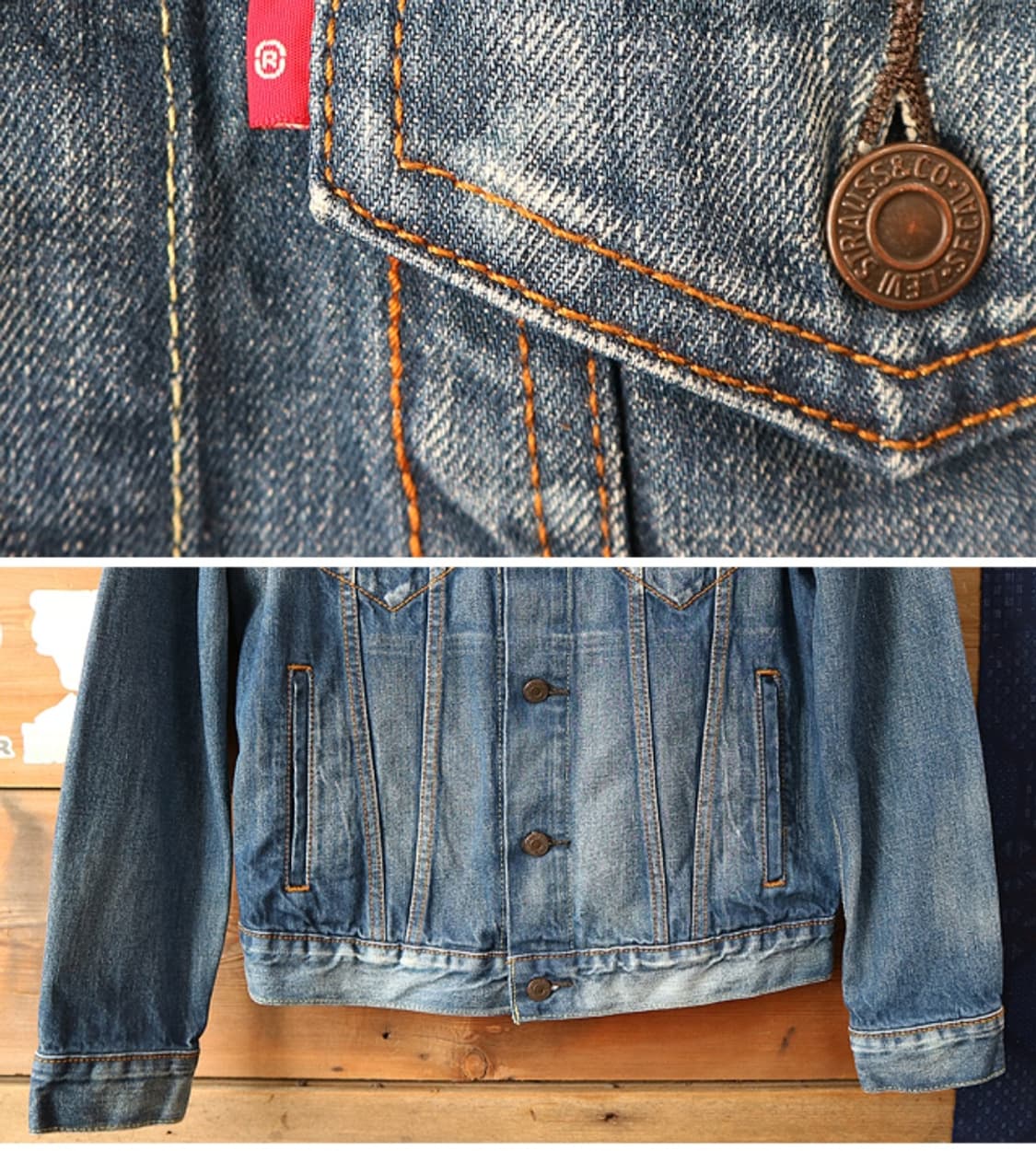 
LEVIS 리바이스 워싱 가공 데님자켓
S 상품이미지4