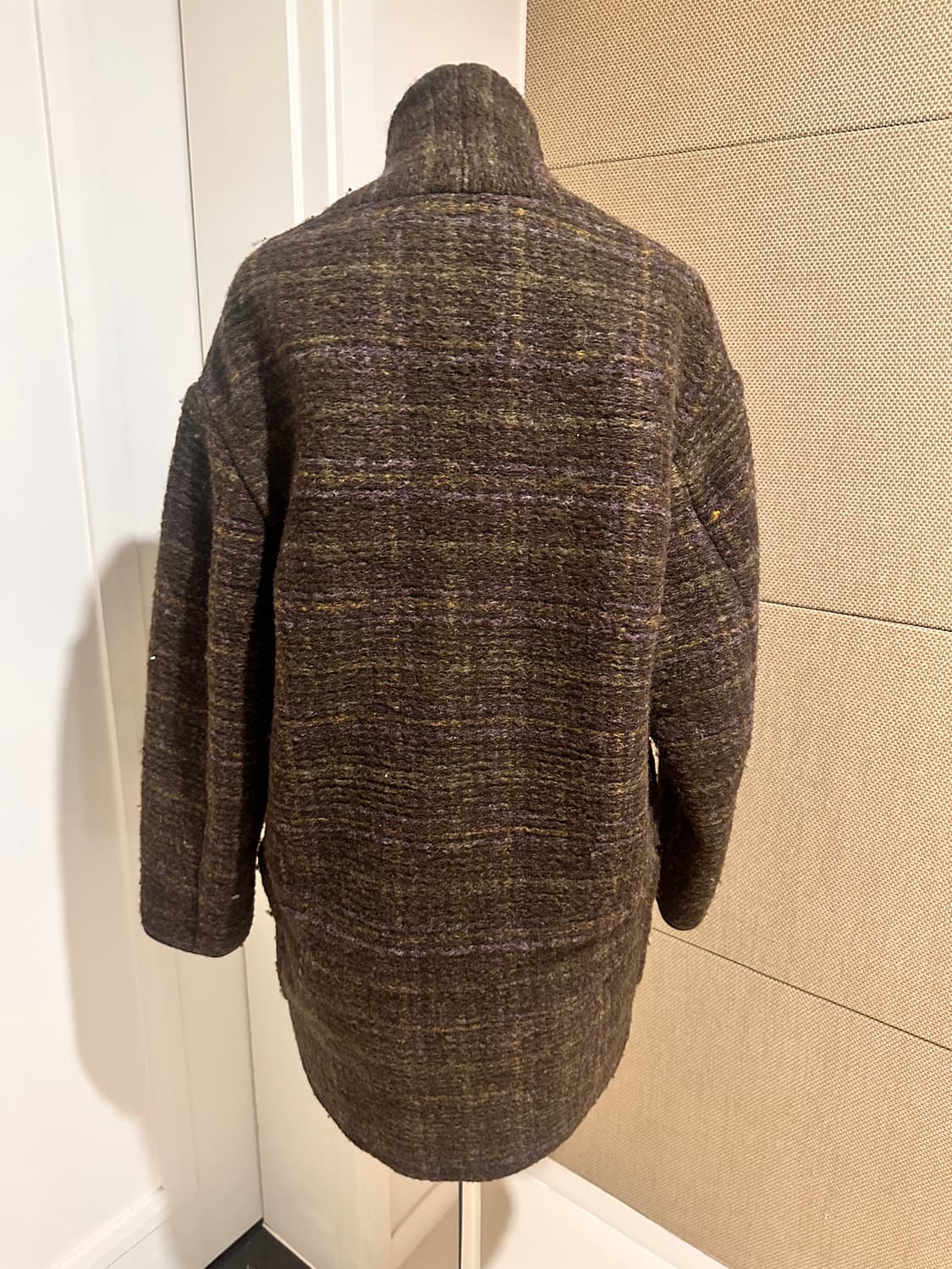 이자벨 마랑 에뚜왈 남녀공용 체크 코트 상품이미지2