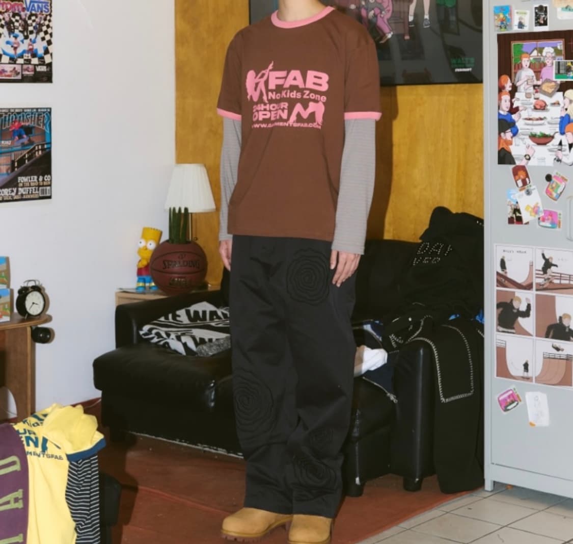 Spiral Rubber EMB Pants (BLACK) 판매합니다 상품이미지3