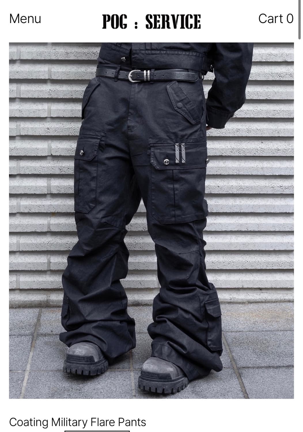 포그서비스 코팅 플레어팬츠 1사이즈 상품이미지1