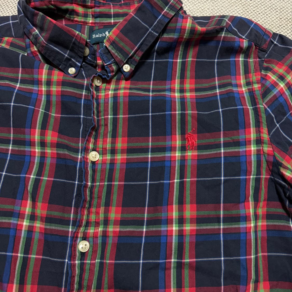 폴로 랄프로렌 멀티컬러 체크 셔츠 상품이미지3