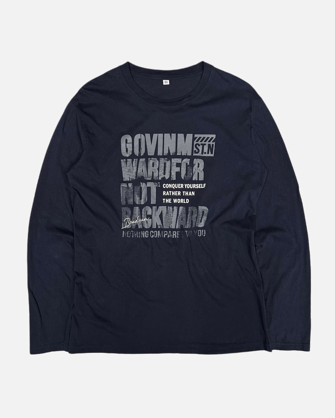 grunge lettering navy t-shirt 상품이미지1