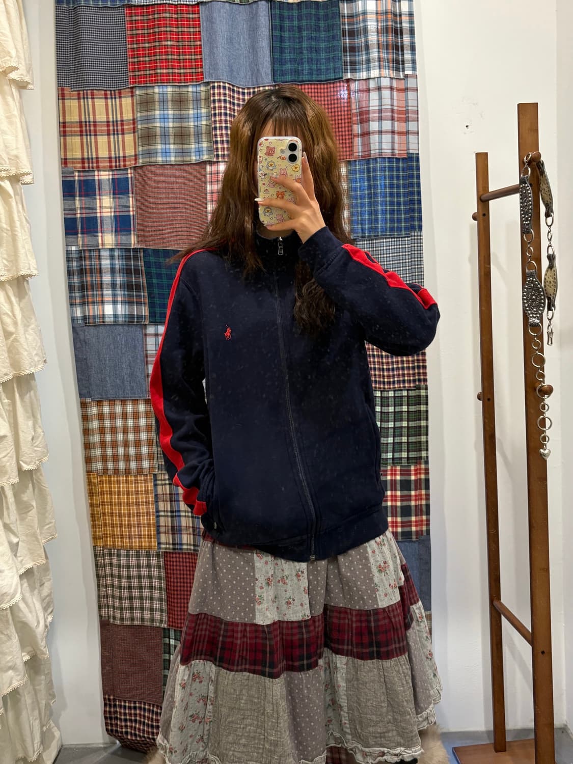 폴로 네이비 레드포인트 면집업 상품이미지3