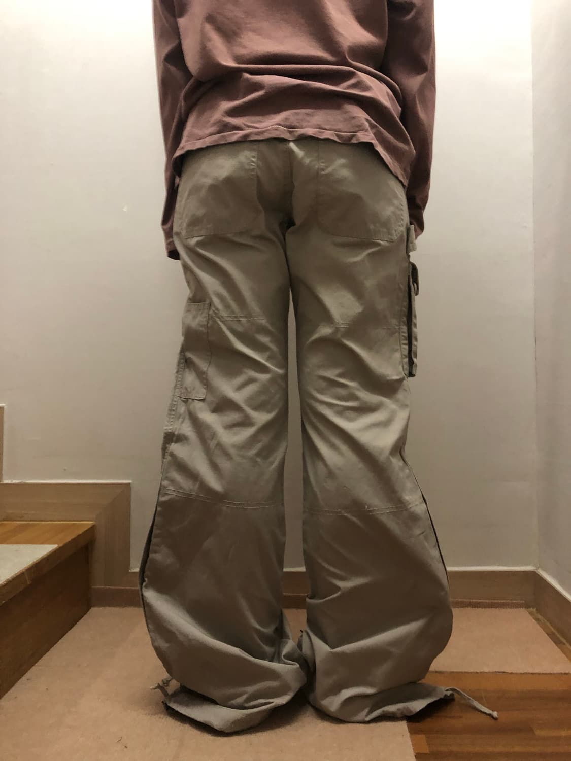 빈티지 베이지 펑크 팬츠 상품이미지10
