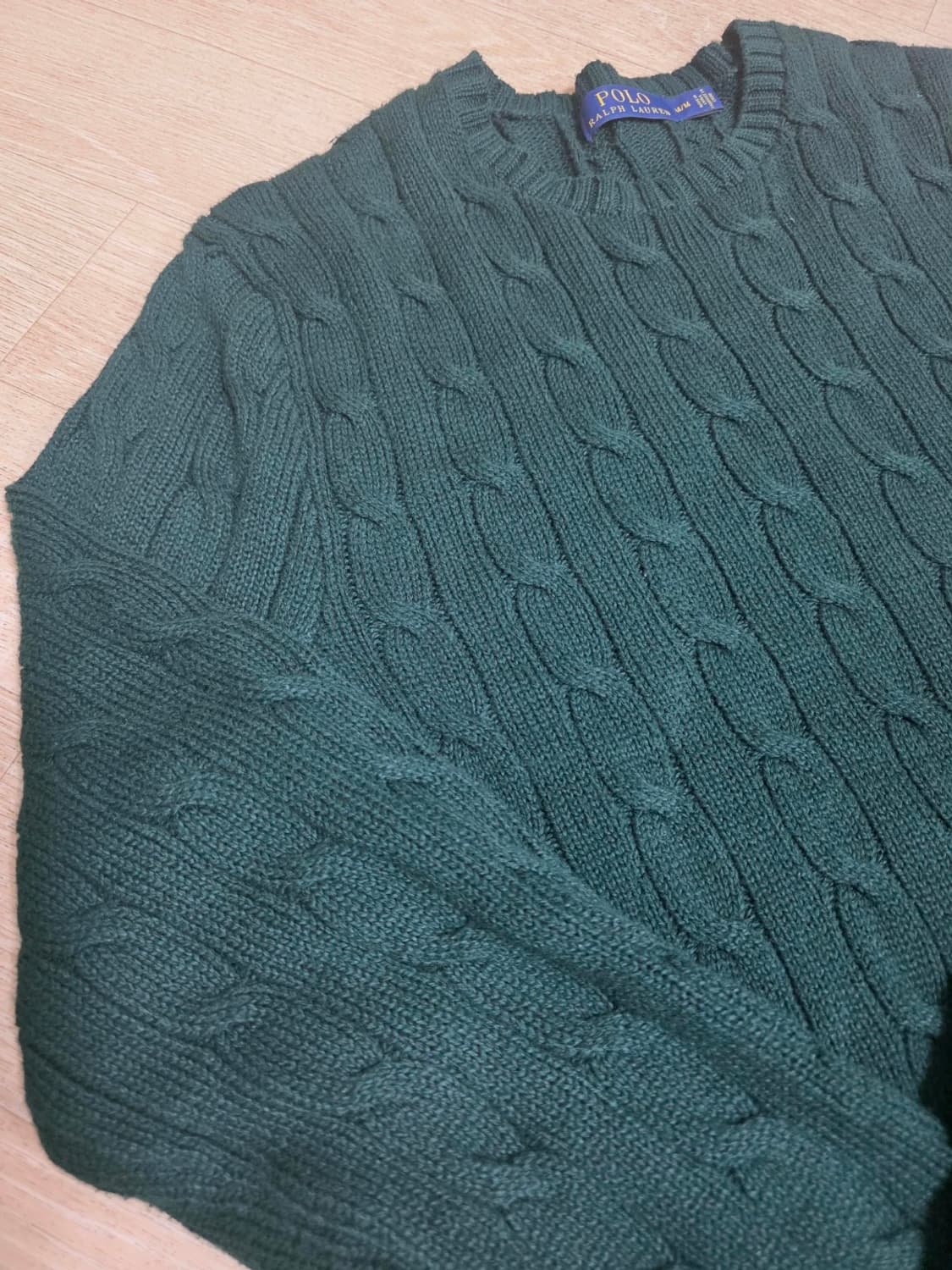 폴로랄프로렌 케이블 니트 그린 M 상품이미지4