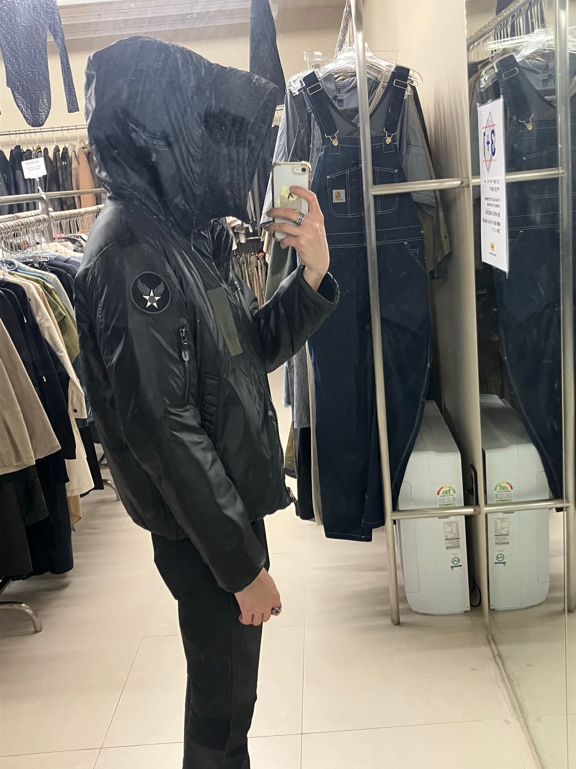 아비렉스 항공 MA-1 블랙 패딩 점퍼 M 상품이미지9