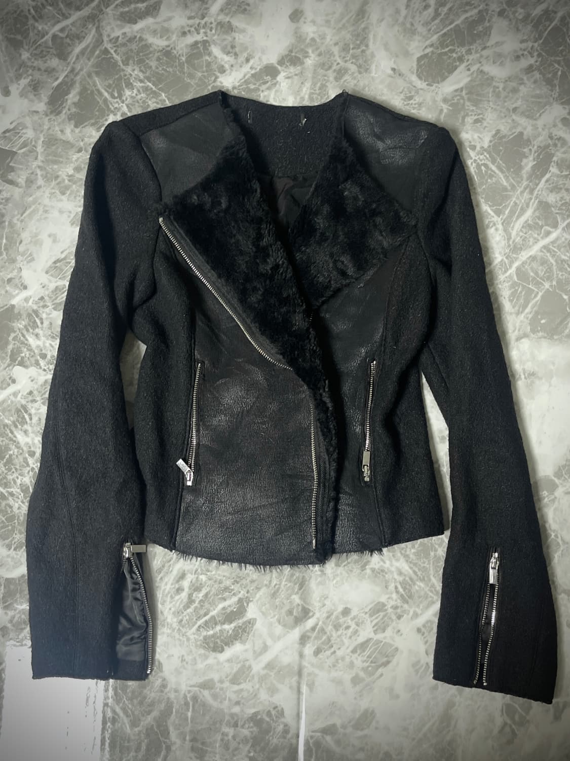(Unknown)fur rider jacket 상품이미지1