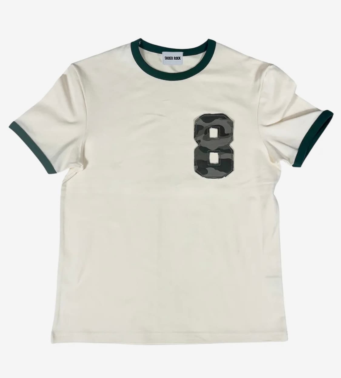 Eight Ringer T-Shirt ((cream*darkgreen)) 상품이미지1