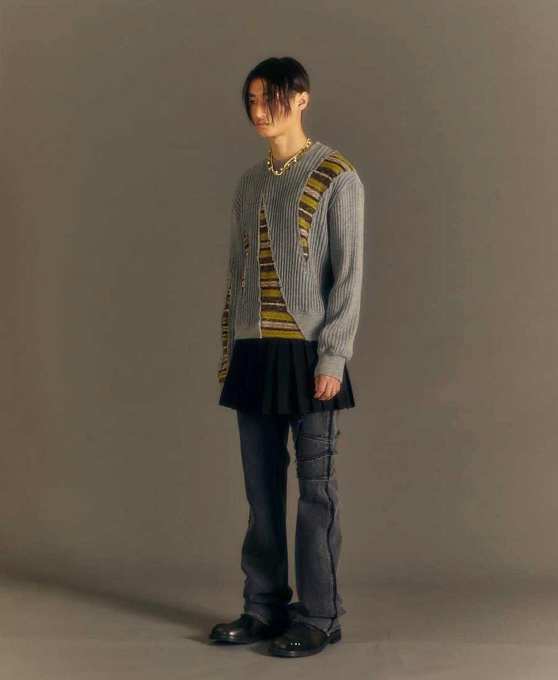 (S급) 앤더슨벨 ADSB 노르딕 크루넥 스웨터 니트 상품이미지5