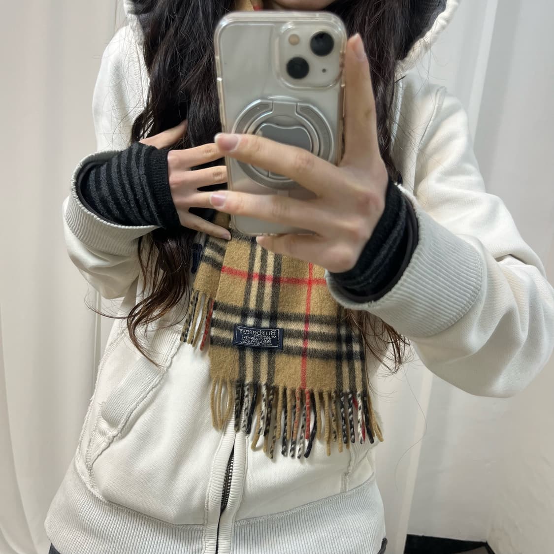 Burberry Cashmere Nova Check Muffler 상품이미지3