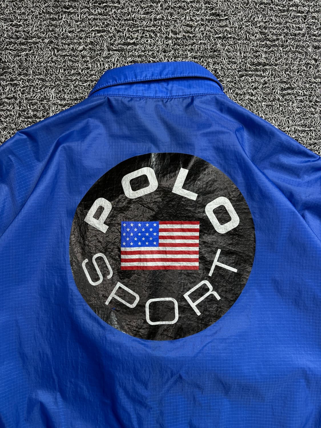 90s 폴로스포츠 올드스쿨 빅로고 우븐 박시핏 하드쉘 자켓 2083 상품이미지1