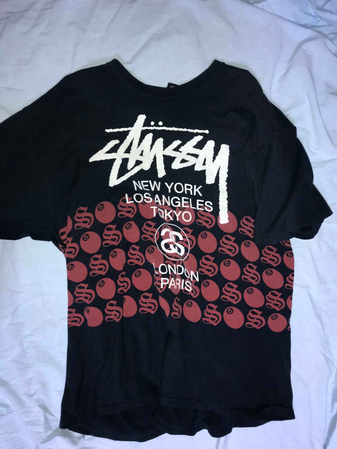 스투시 반팔 빈티지 옷 잠옷용 티셔츠 XL 상품이미지1