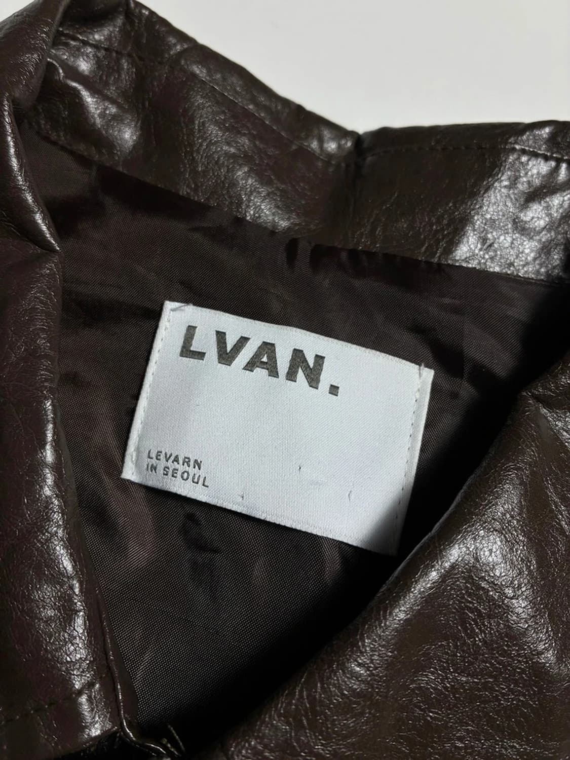 르반 LVAN 더블 클로저 링클 레더 자켓 R1994 상품이미지7