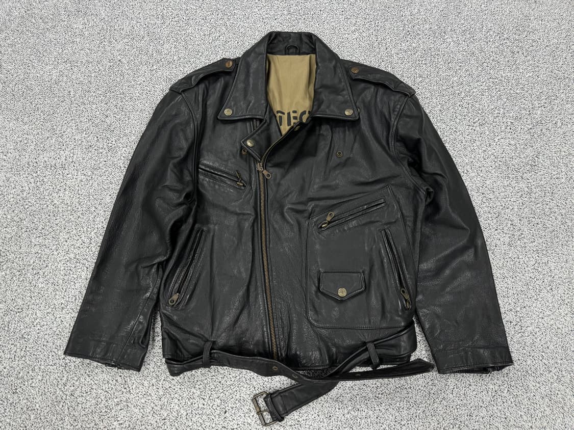 Shane 90s 카우레더 라이더자켓 상품이미지1