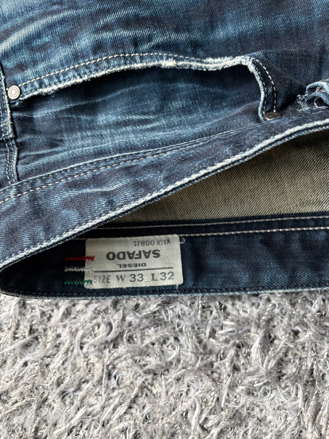 [Diesel safado W33 L32] 상품이미지6