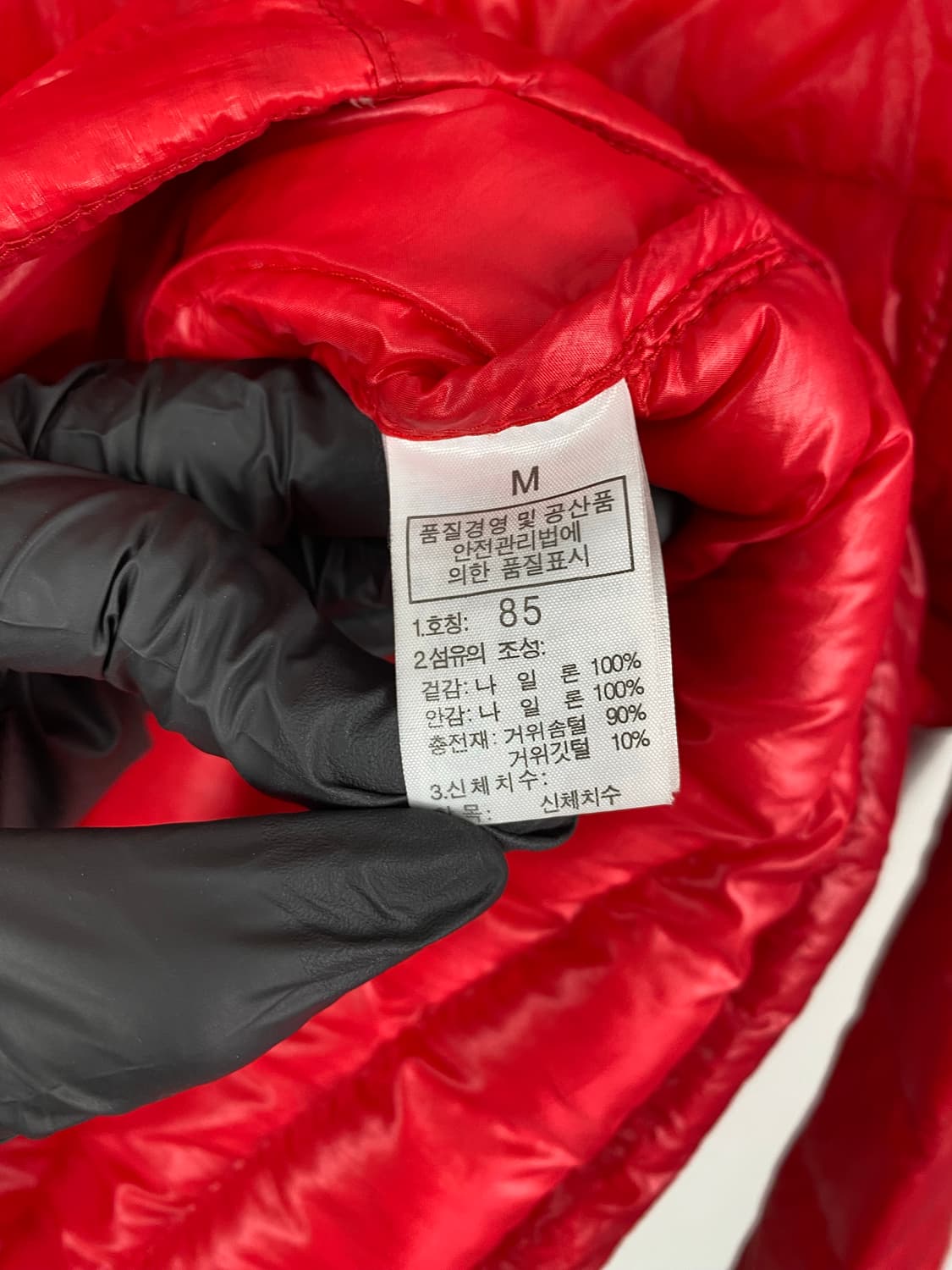 노스페이스 레드 구스다운 800 경량패딩 XS-S 상품이미지5