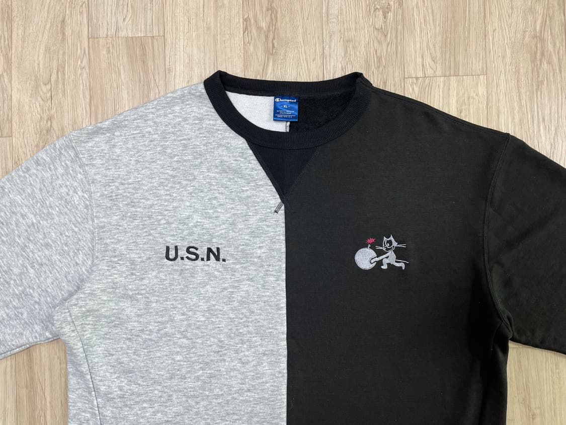 105) 챔피온 미군 펠릭스 V스티치 절개 맨투맨(RRL&LVC&폴로) 상품이미지1