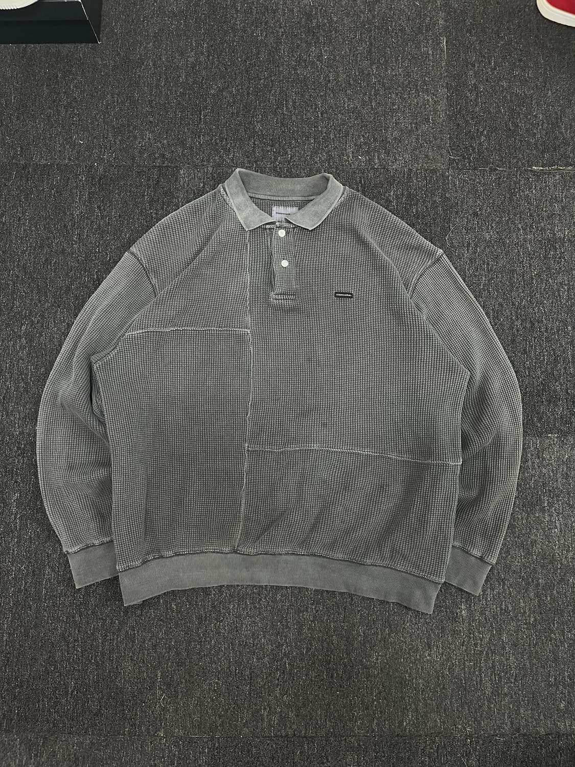 디스이즈네버댓 와플짜임 카라넥 티셔츠 상품이미지1