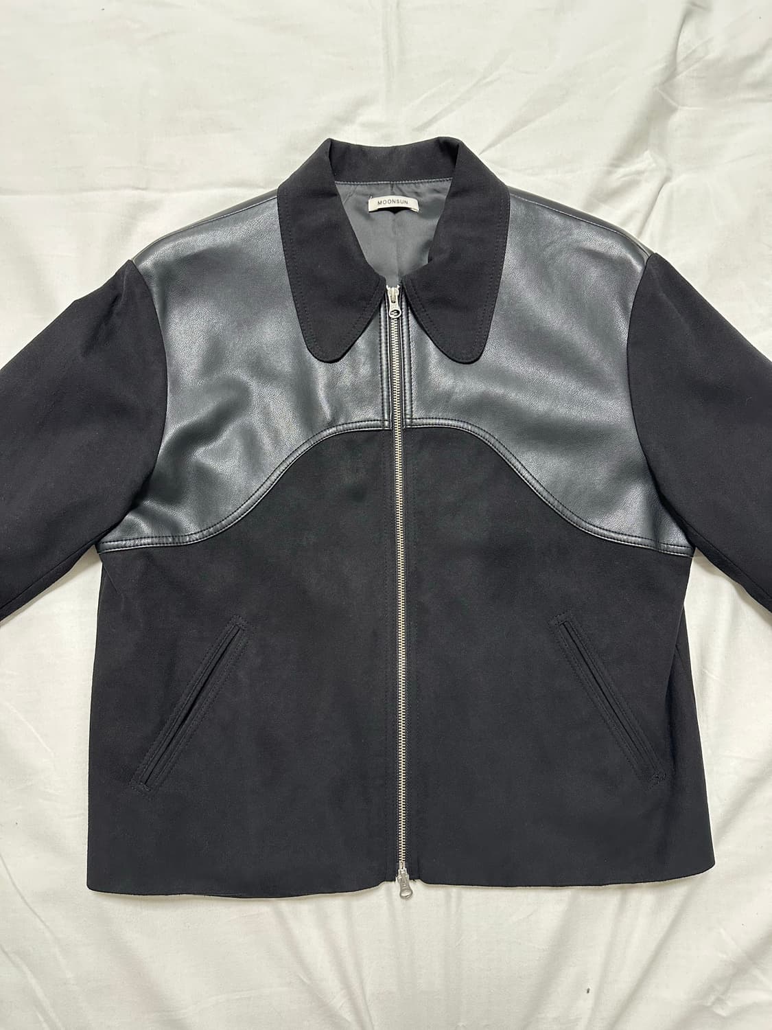 [unisex1] 문선 웨스턴 스웨이드 자켓 블랙 상품이미지4