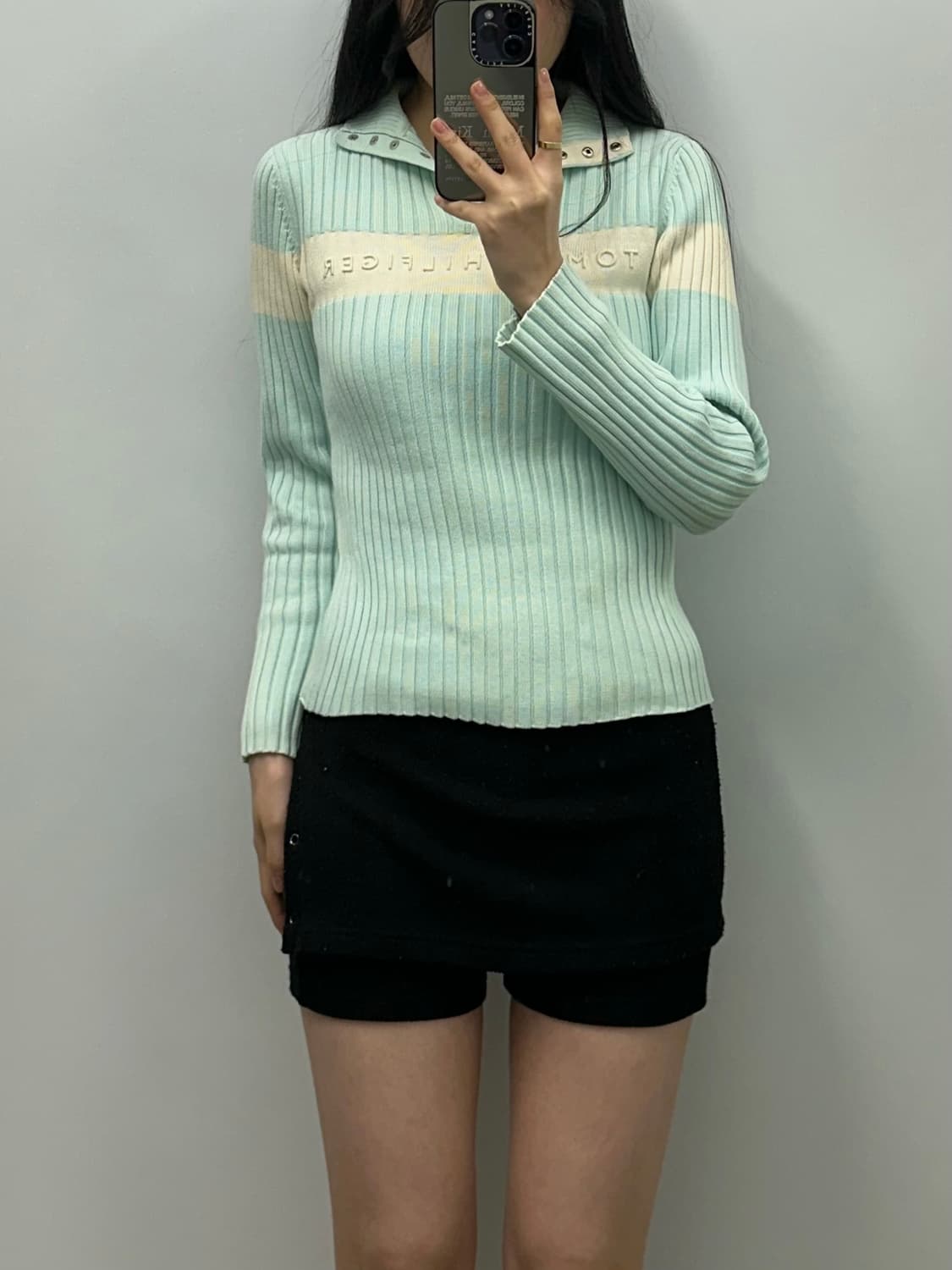 타미힐피거 골지 소다 니트 상품이미지1