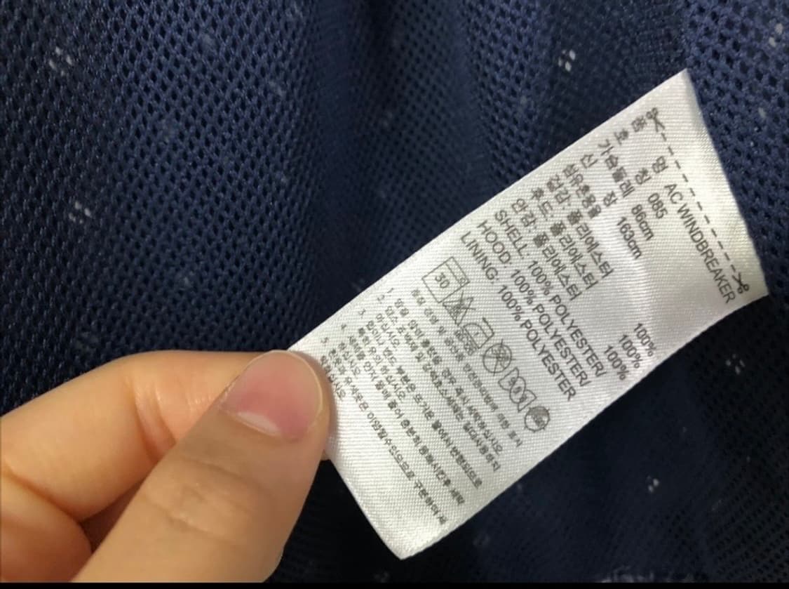 희귀대장)아디다스 여성 세미크롭 땡땡이 후드 변형 경량 바람막이 자켓  상품이미지10