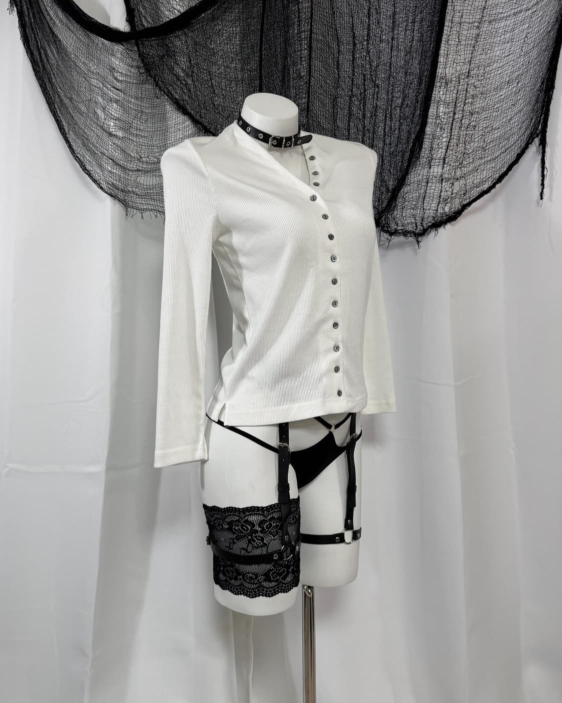 white detail t-shirt 상품이미지4