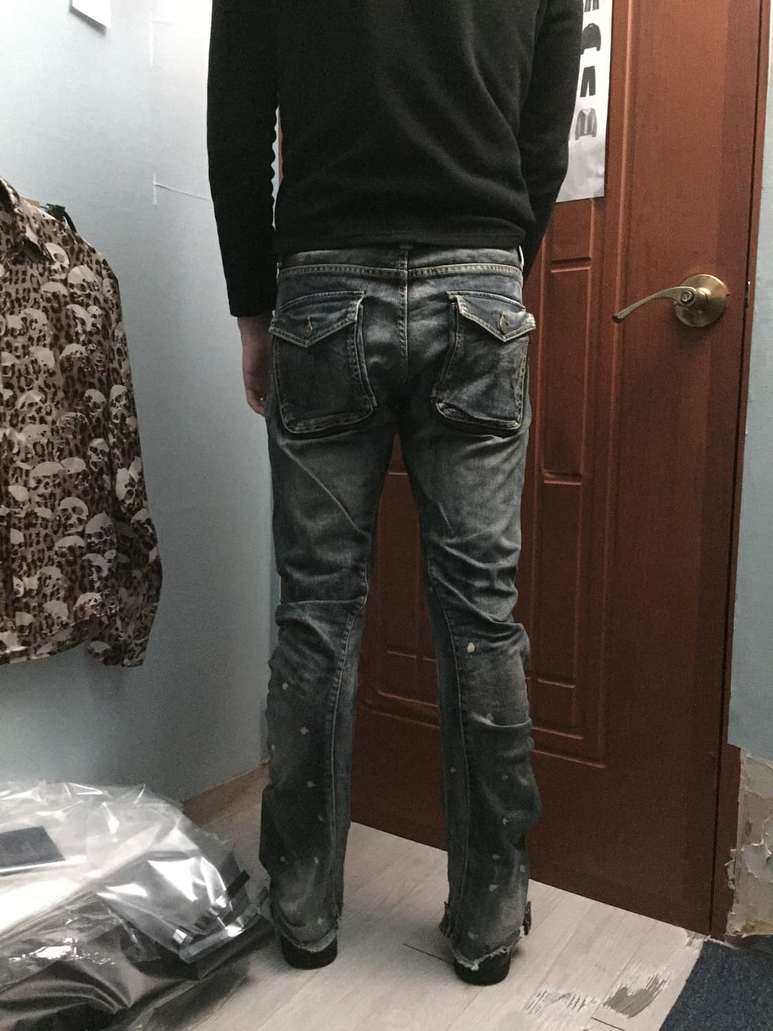 PPFM 커브드 데님 팬츠 상품이미지4