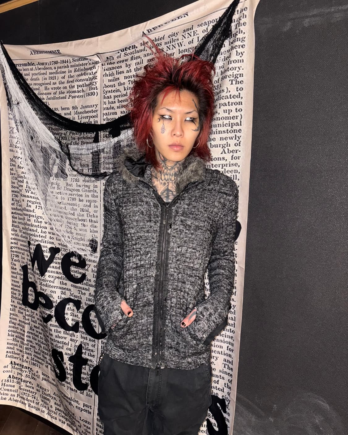 Buffalo bobs Phantom Fur Zip Knit 상품이미지1