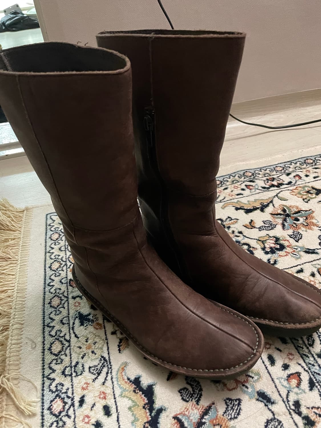 캠퍼 camper 빈티지 브라운 레더 부츠 (꼼데가르송 부츠) 상품이미지5