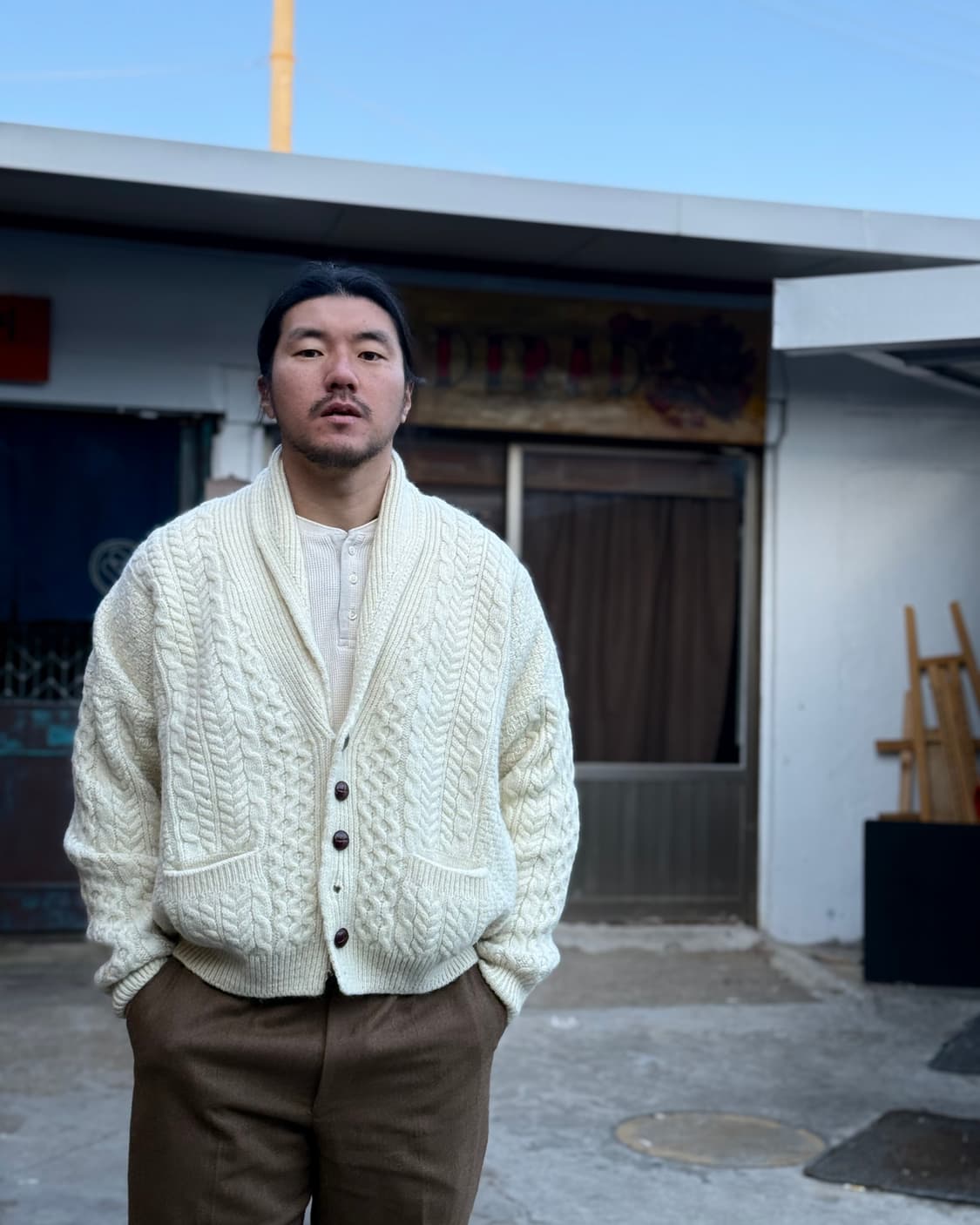 Carraig Donrp 피셔맨 숄카라 스웨터 103-105 상품이미지8