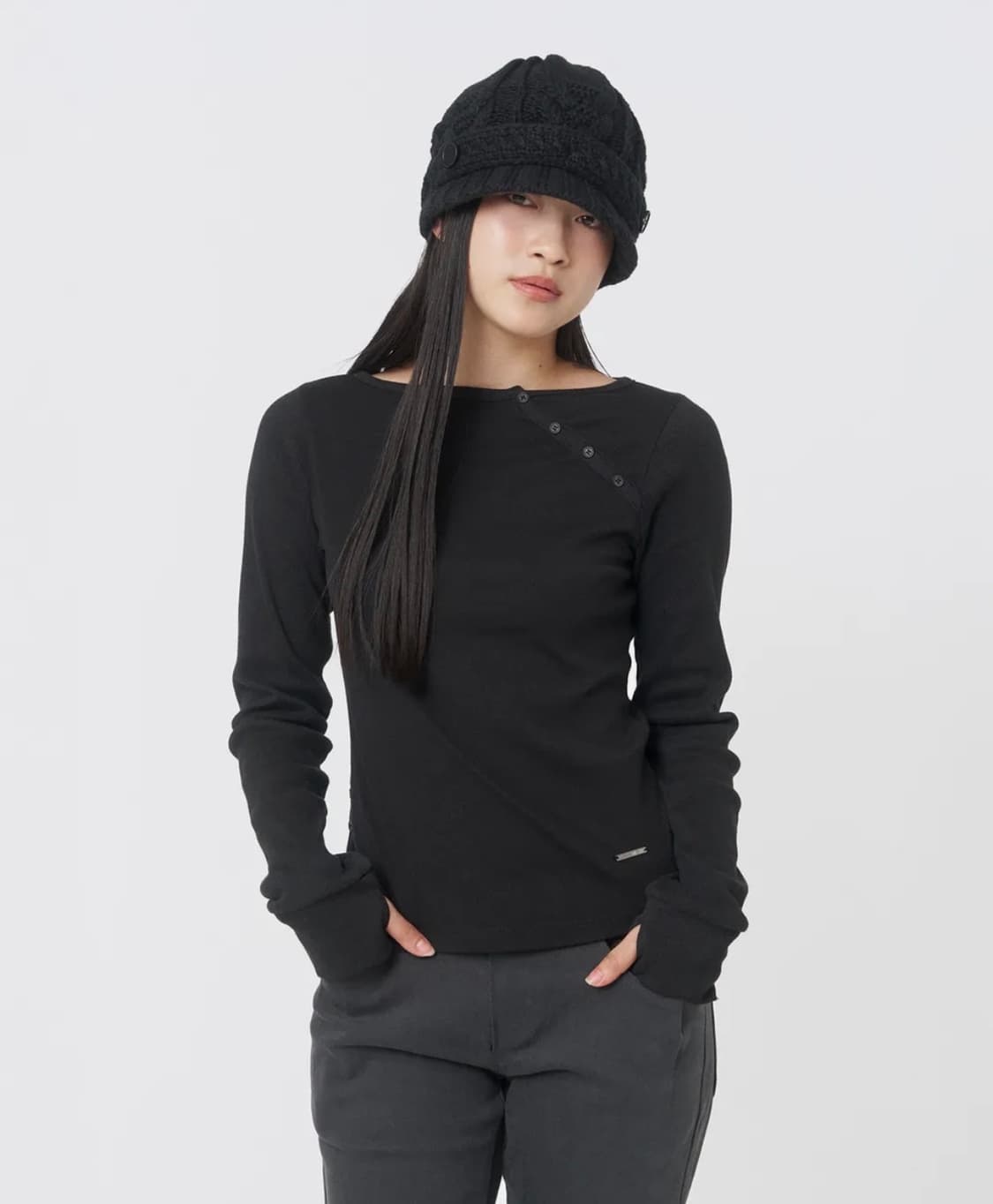 미세키 서울 롱슬리브 Slash button long sleeves 상품이미지1