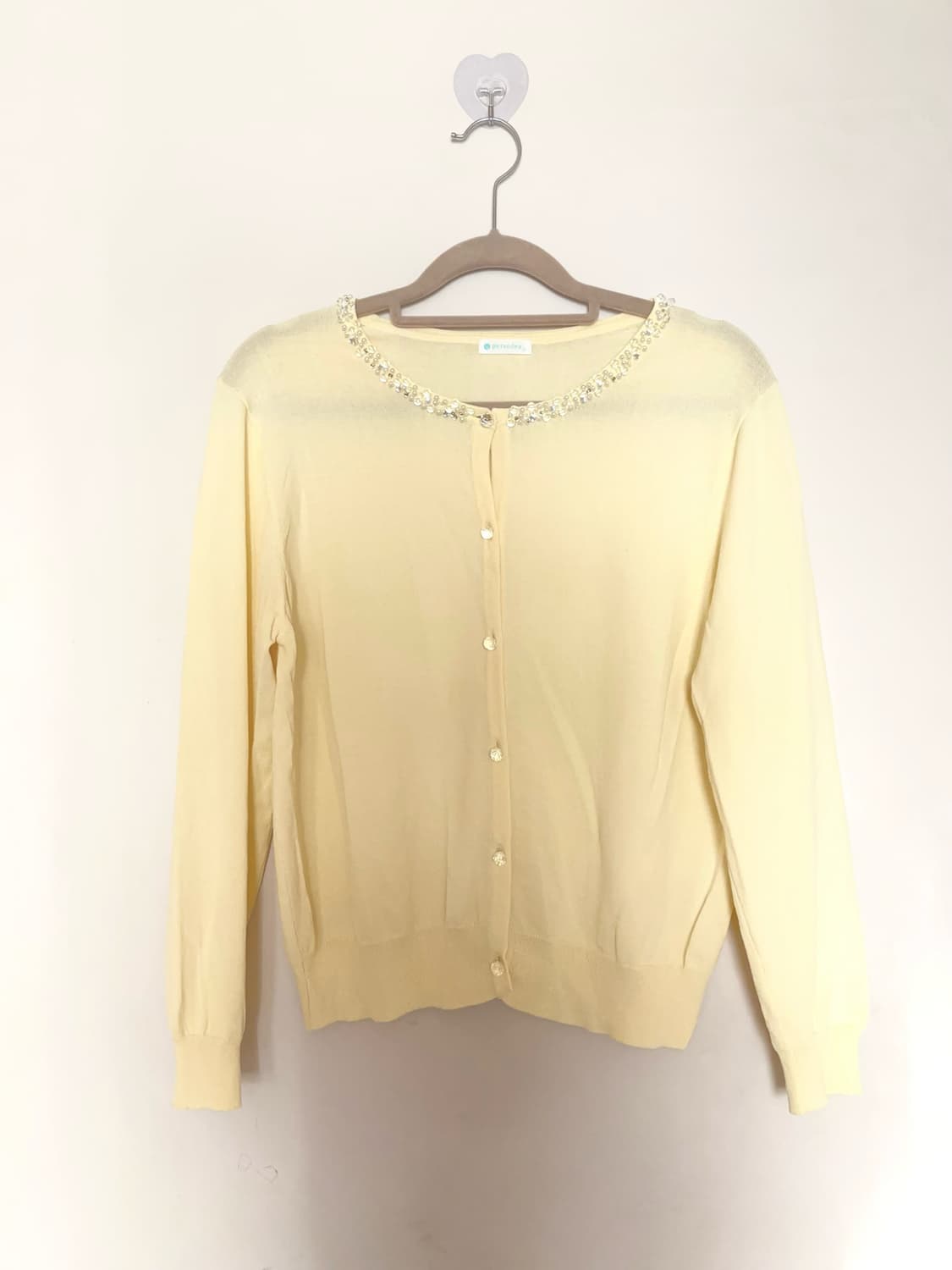 레몬우유 비즈 큐빅 가디건 상품이미지5