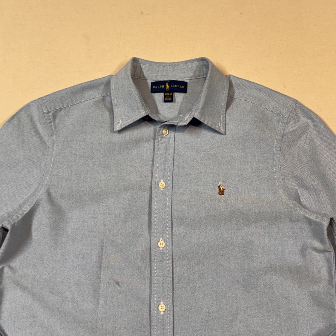 M) 폴로 랄프로렌 하늘색 옥스포드 셔츠 상품이미지3