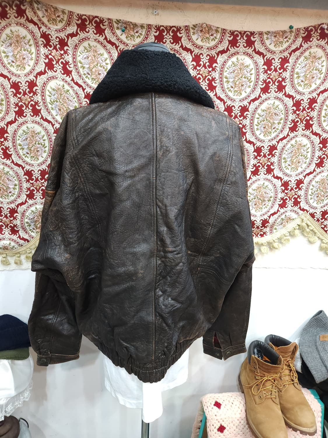 줄리앙 어드벤처 90s 가죽 항공 봄버 자켓

 상품이미지6